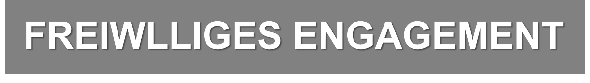 Schriftzug: Freiwilliges Engagement